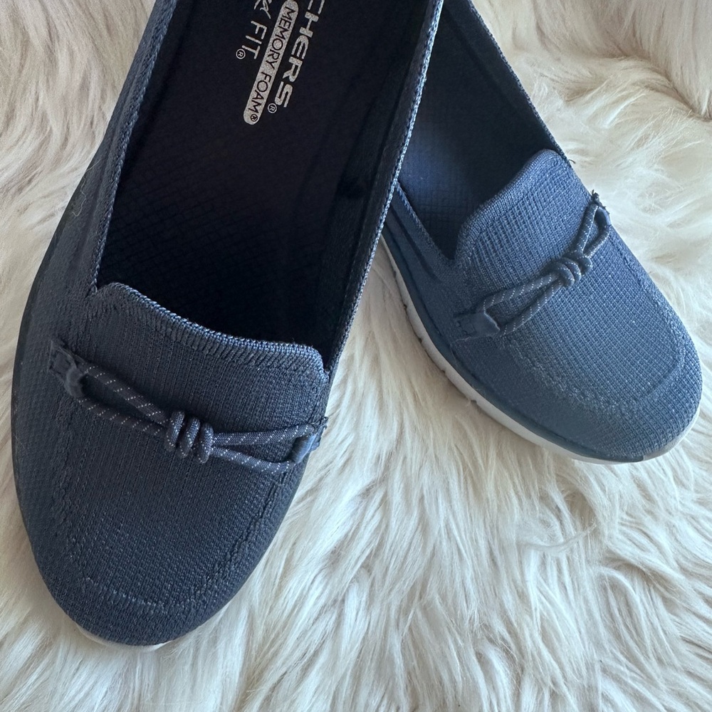 Skechers Women's Dark Blue Flats/8 - Picture 7 of 9